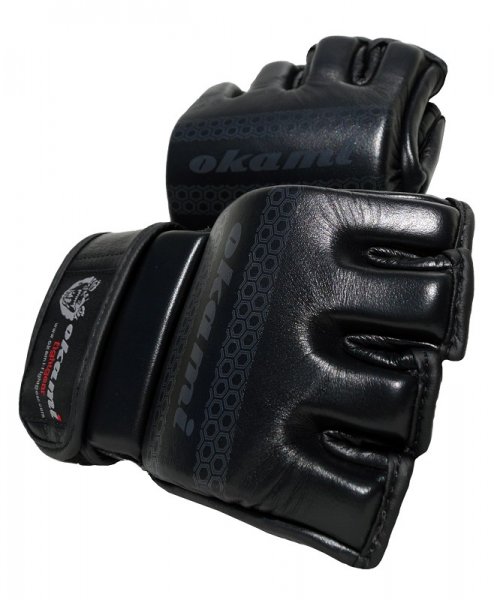Okami fightgear MMA Gloves Hi Pro Black Edition